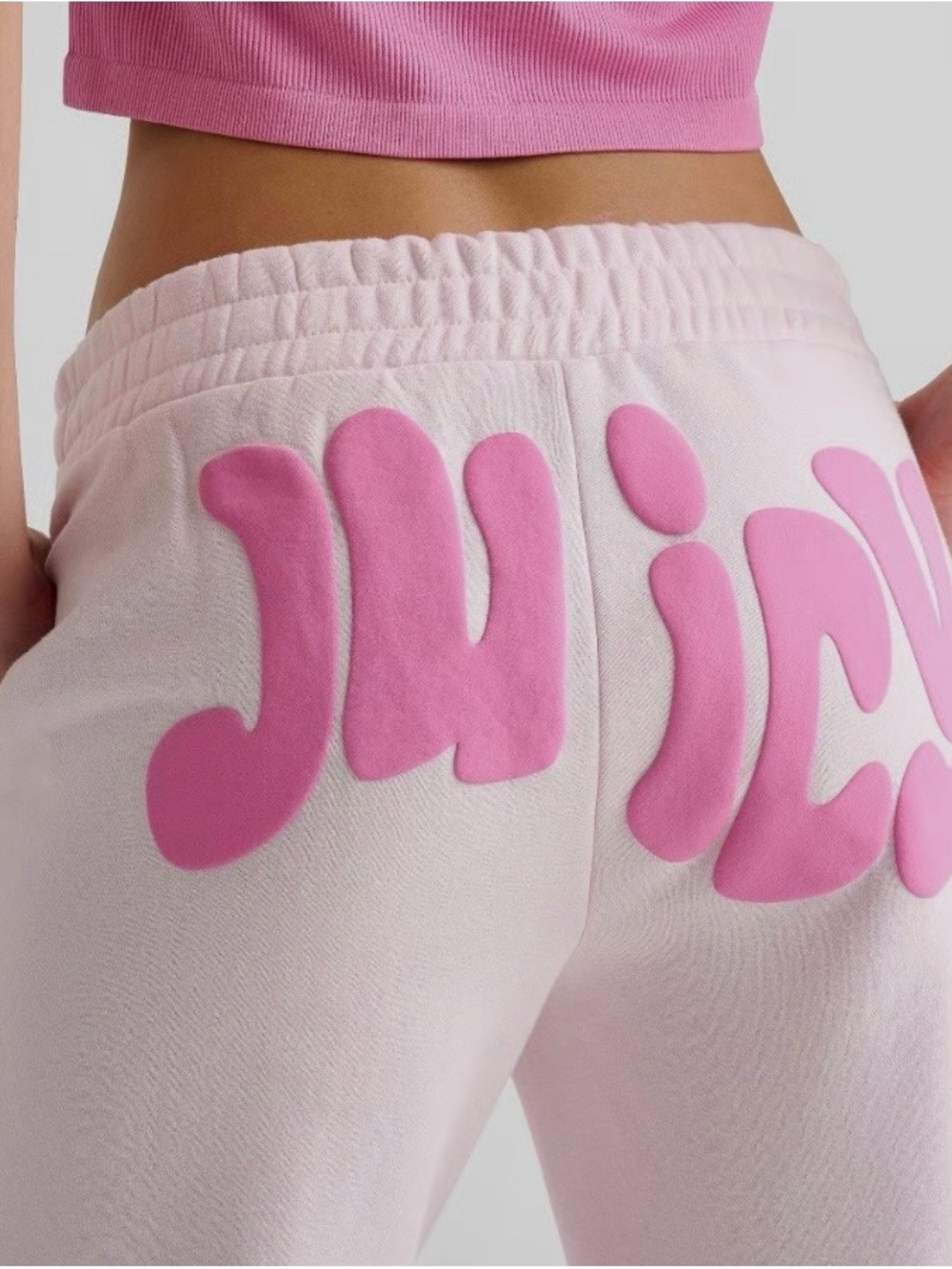 Juicy Couture Light Pink Sweatpants with Bubble Pink Logo